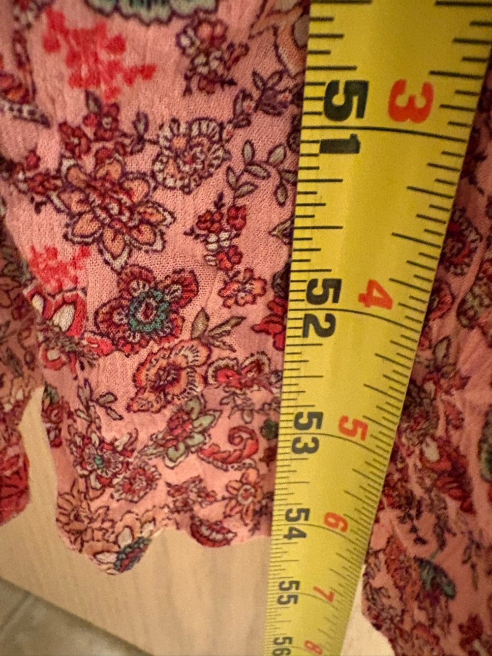J Jill Sleeveless Pink Floral V-Neck Maxi Dress.  Beautiful pattern and colors - Picture 4 of 4